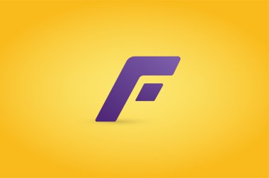 Hızlı satırı logo F monogram simgesi