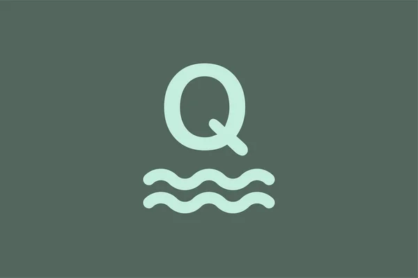 Шаблон логотипа Q-letter . — стоковый вектор