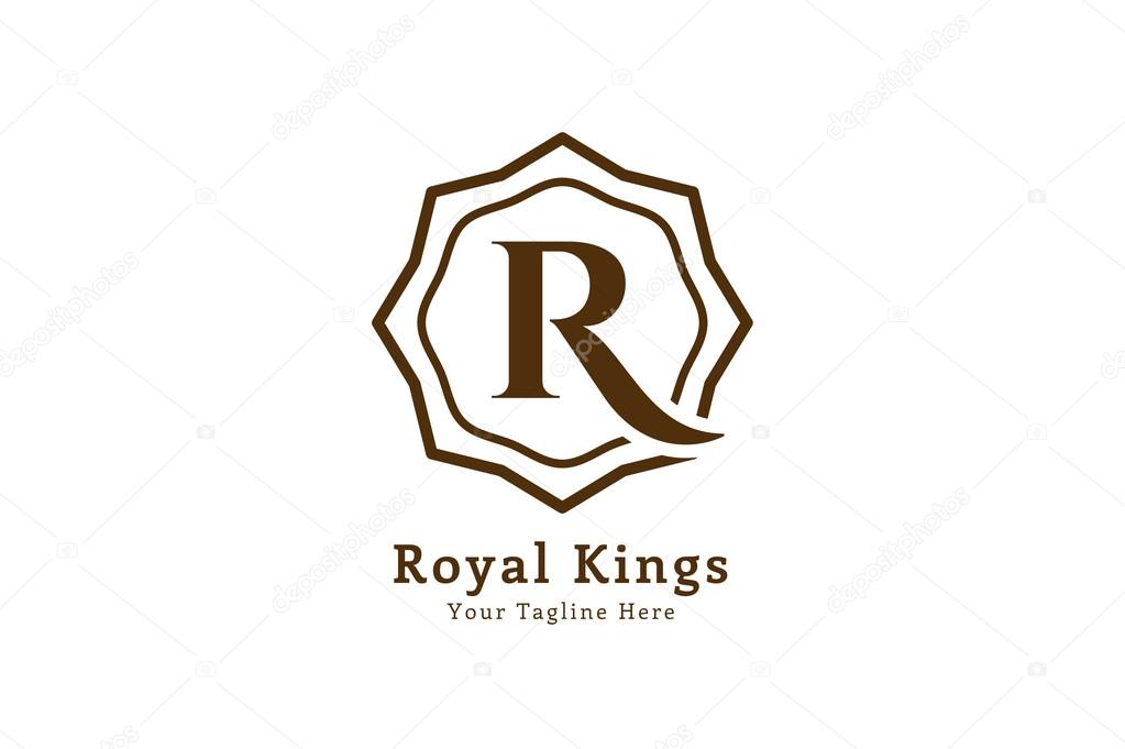 Royal logo vector template. Hotel logo. Kings symbol. Royal crests monogram. Kings Top hotel. Letter R logo. Royal hotel, Premium R brand boutique, Fashion R logo, Lawyer logo. Vintage style
