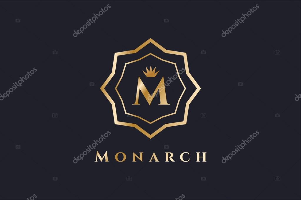 Royal logo vector template. Hotel logo. Kings symbol. Royal crests monogram. Kings Top hotel. Letter M logo. Royal hotel, Premium M brand boutique, Fashion M logo, Lawyer logo. Crown. vintage modern