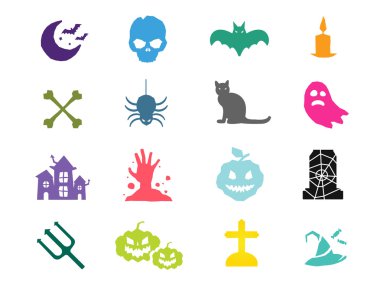 Cadılar Bayramı vektör simgeleri belirlendi