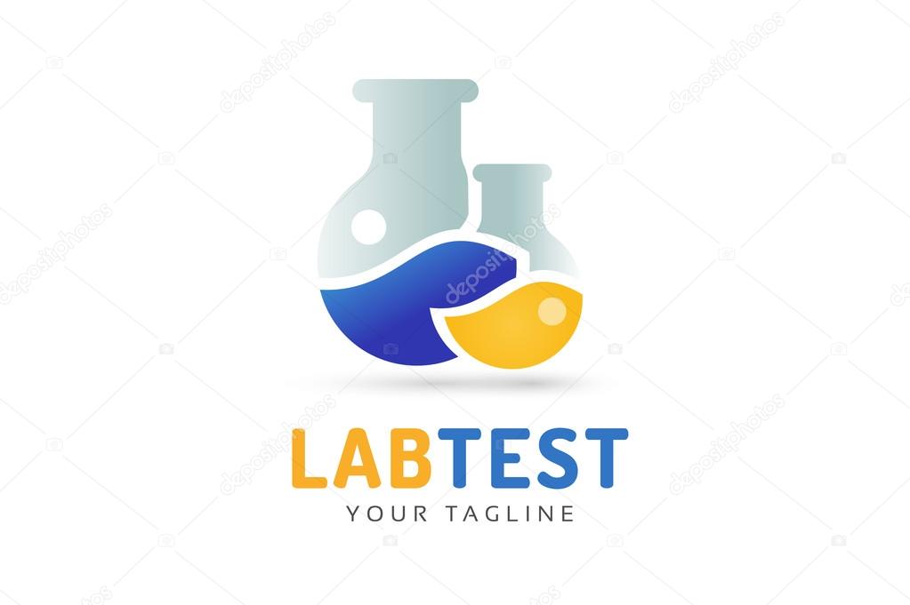 Laboratory equipment vector logo. Lab icon logo isolated on white. Chemicals, lab logo, laboratory equipment, science logo icon, technology logo, science logo. laboratory glassware logo. Testing glass