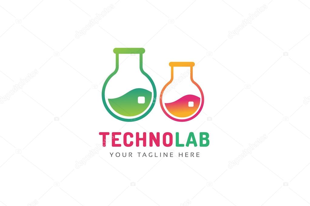 Laboratory equipment vector logo. Lab icon logo isolated on white. Chemicals, lab logo, laboratory equipment, science logo icon, technology logo, science logo. laboratory glassware logo. Testing glass