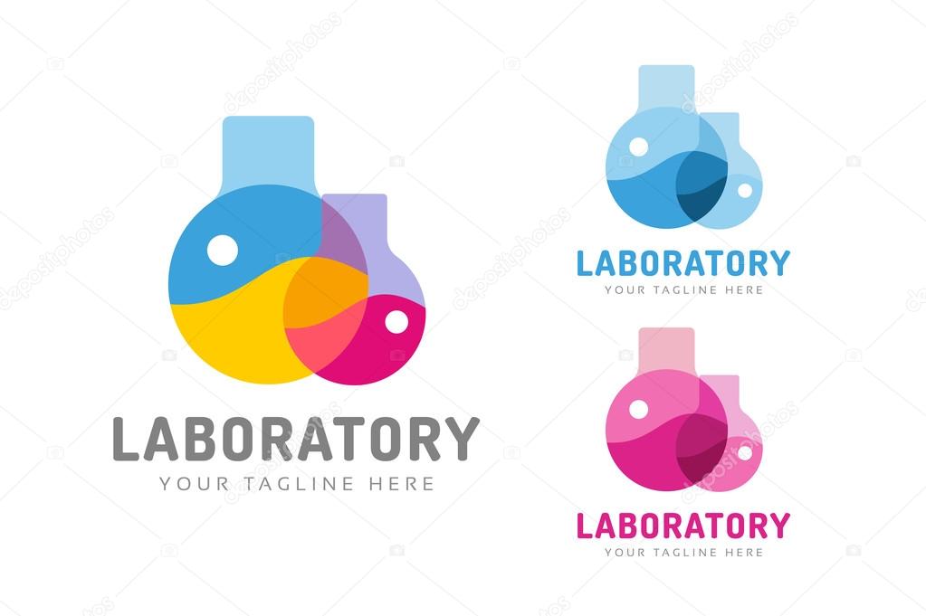 Laboratory equipment vector logo. Lab icon logo isolated on white. Chemicals, lab logo, laboratory equipment, science logo icon, technology logo, science logo. laboratory glassware logo. Testing glass