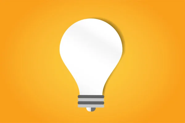 Bulb lamp light idea vector background illustration — Stock vektor