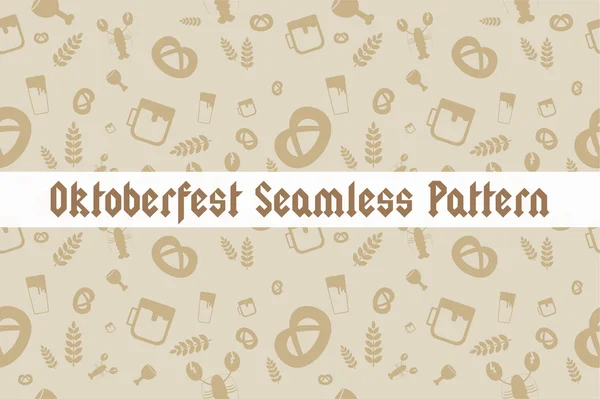 Holiday Oktoberfest Seamless Pattern — Stockvector