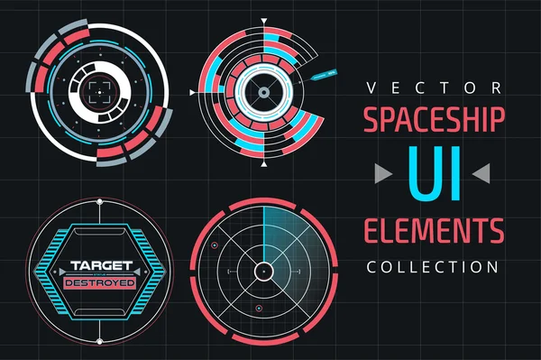 Ui infographic 인터페이스 웹 요소 — 스톡 벡터