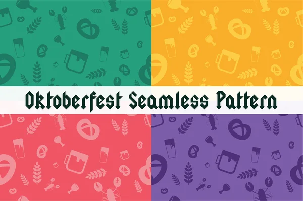 Holiday Oktoberfest Seamless Pattern — Stockvector