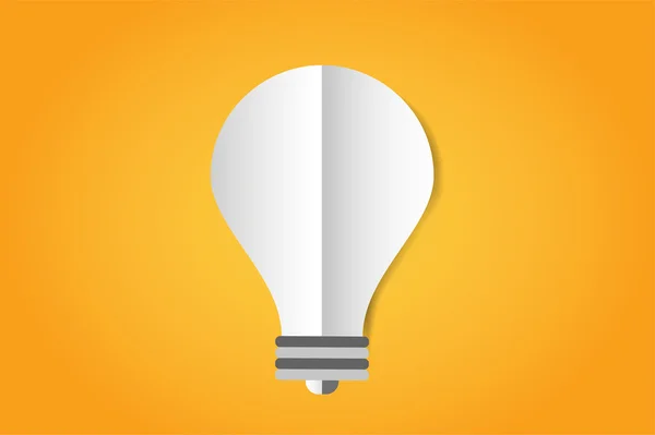 Bulb lamp light idea vector background illustration — Stockvector