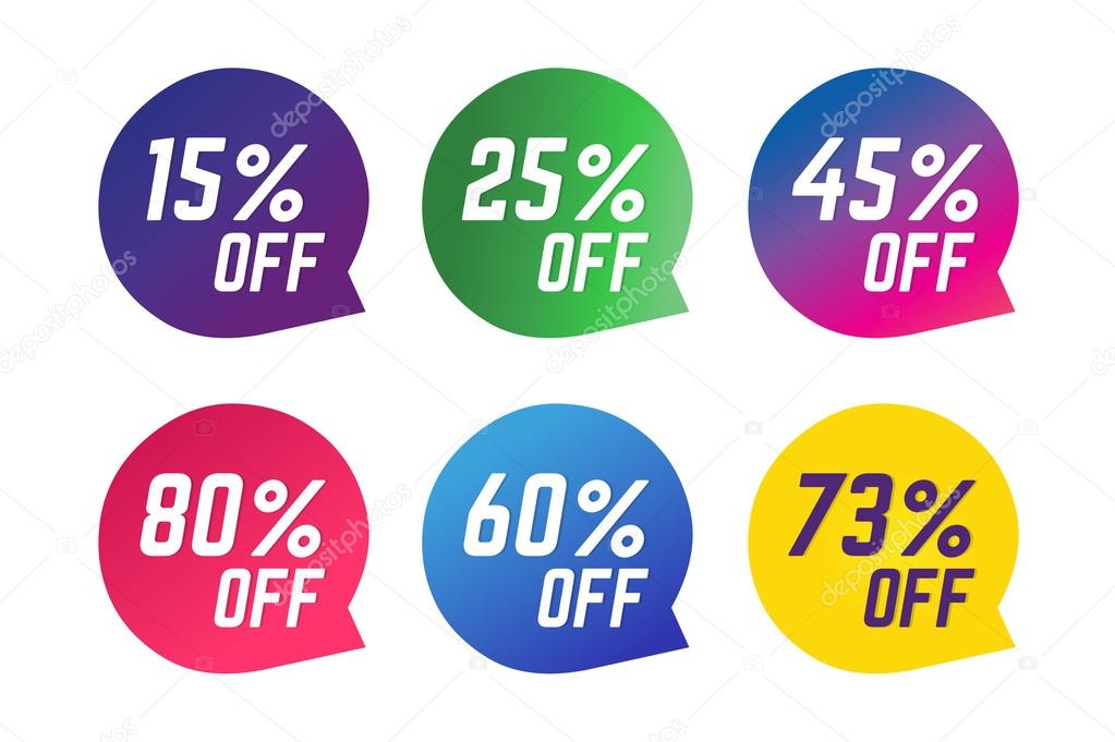 Sale, Off vector tags