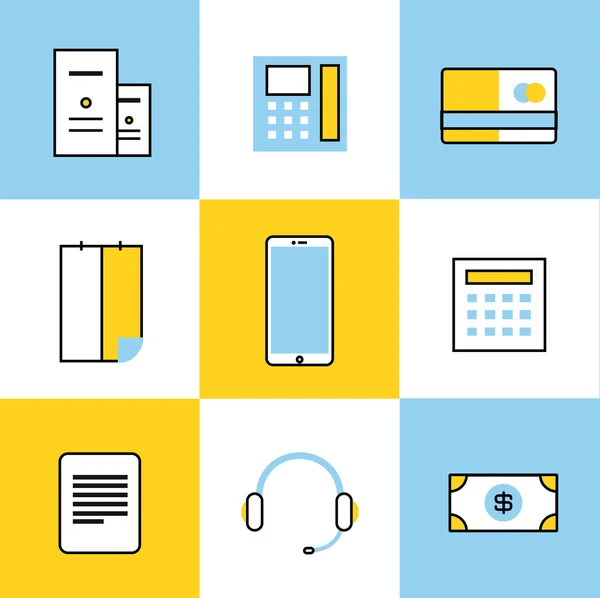 Communication vector icons set — Stock Vector