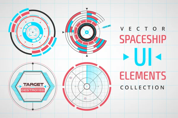 Ui infographic 인터페이스 웹 요소 — 스톡 벡터