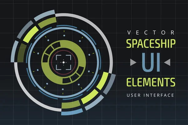 UI hud infographic interface web elements — Stock Vector