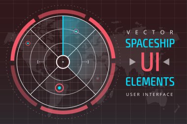 UI hud infographic interface web elements clipart
