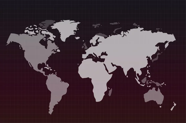 World vector map globe Earth texture — Stock Vector