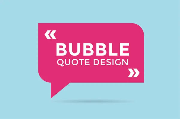 Quote blank template bubble empty design — Stock Vector