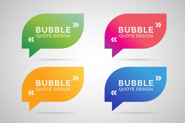 Quote blank template bubble empty design — Stock Vector