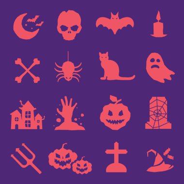 Cadılar Bayramı vektör simgeleri belirlendi