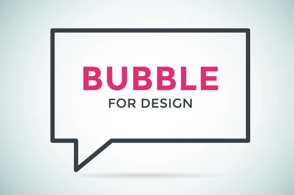 Nabídka prázdná šablona bublina prázdný design — Stockový vektor