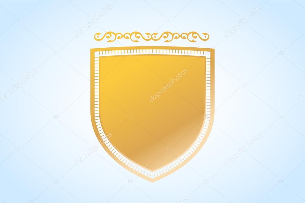 Vintage old style shield icon