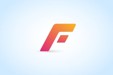 Fast line vector letter icon logo monogram