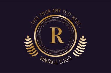 Royal logo vector template hotel clipart