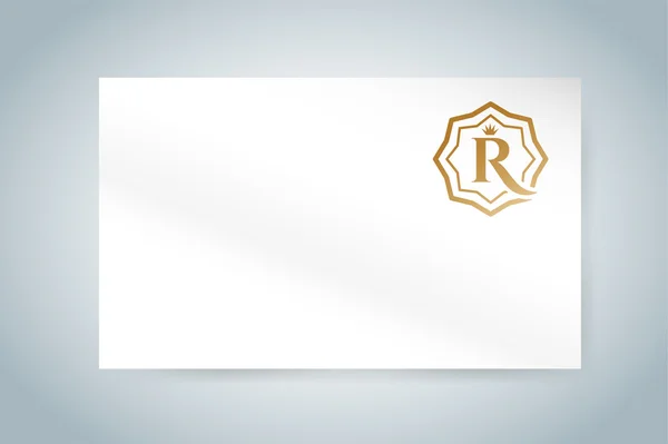 Royal logó vektoros sablon hotel — Stock Vector