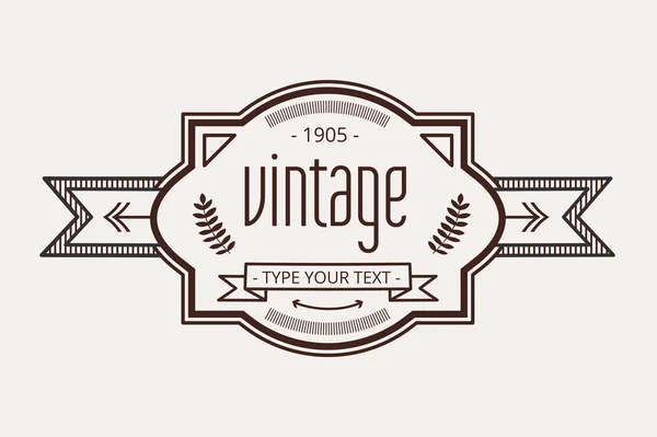 Vintage old style logo icon template — Stockvector