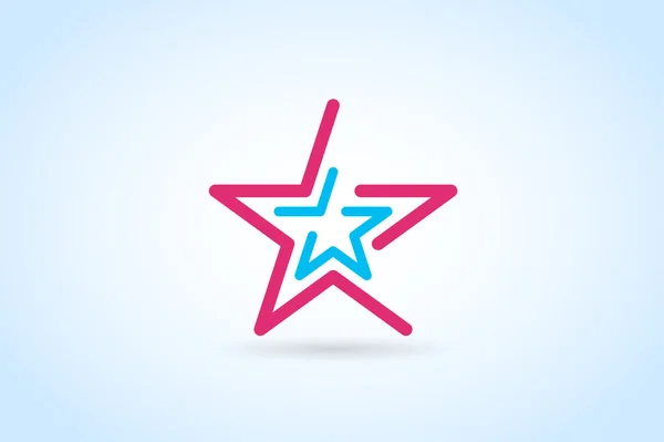 Estrella vector logo icono líder jefe — Vector de stock