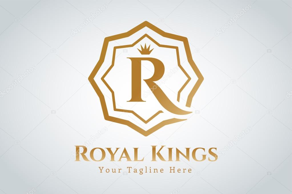 Royal logo vector template. Hotel logo. Kings symbol. Royal crests monogram. Kings Top hotel. Letter R logo. Royal hotel, Premium R brand boutique, Fashion R logo, Lawyer logo. Crown. vintage modern