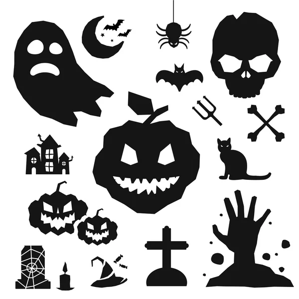 Halloween vektorové ikony nastaveny — Stockový vektor