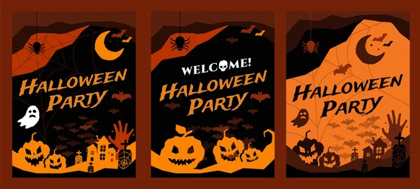 Halloween vektor háttér — Stock Vector