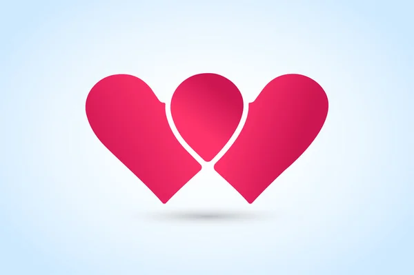 Heart icons vector logo — Stock Vector