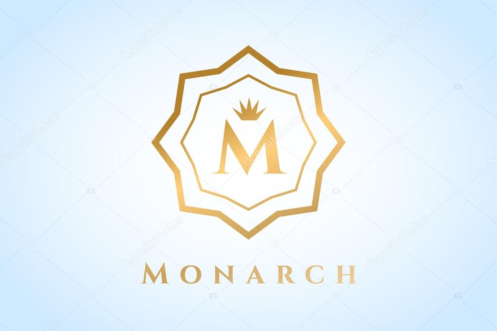 Royal logo vector template. Hotel logo. Kings symbol. Royal crests monogram. Kings Top hotel. Letter M logo. Royal hotel, Premium M brand boutique, Fashion M logo, Lawyer logo. Crown vintage modern