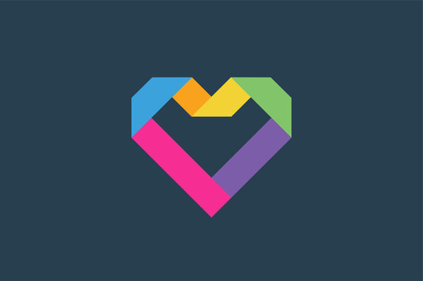 Heart icons vector logo