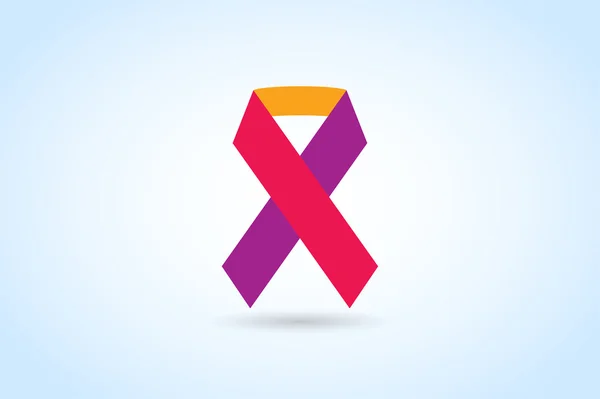 Κορδέλα καρκίνου του μαστού σε λευκό φόντο — Διανυσματικό Αρχείο