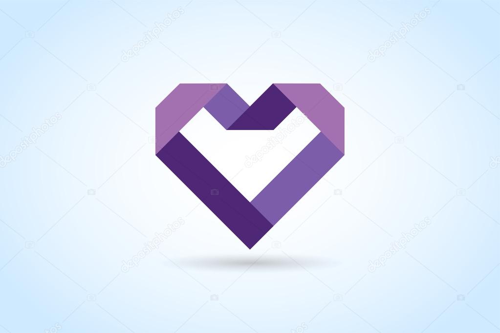 Corazón iconos vector logo 2022