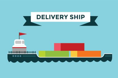Vector transportation concept illustration global