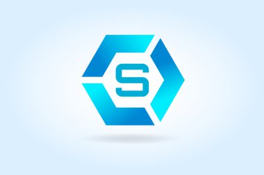 S letter vector icon template. Super symbol silhouette