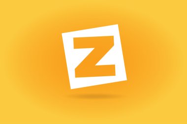 Abstract Z character vector logo icon template