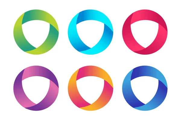 Technologia orbicie web pierścienie logo — Wektor stockowy