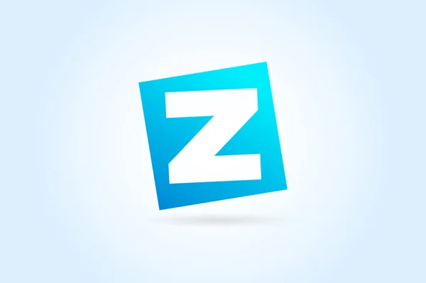 Modelo de ícone do logotipo do vetor de caractere Z abstrato — Vetor de Stock