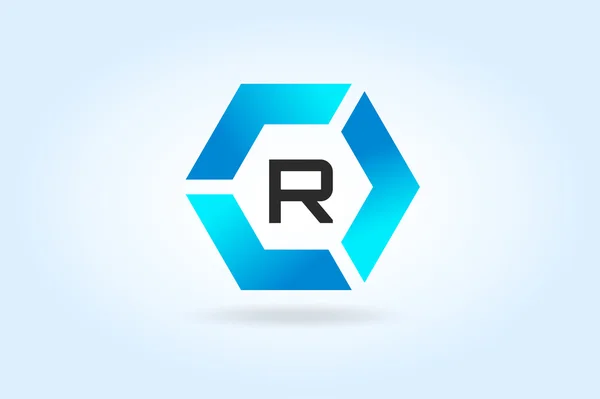 R letter vecto icon template Royalty Free Stock Illustrations