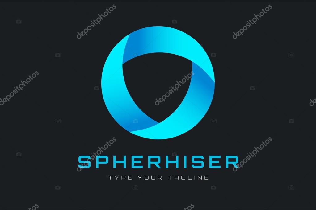 Technology orbit web rings logo. Vector circle ring logo design. Abstract circle logo template. Round ring circle and infinity loop symbol, technology icon, circle line logo. Company logo. Logo design