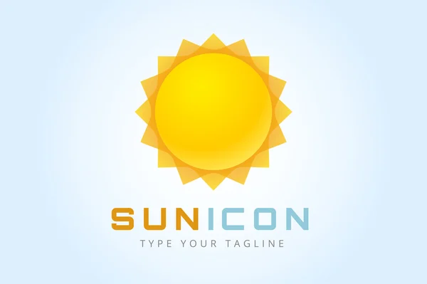 Icône logo étoile Sun burst — Image vectorielle