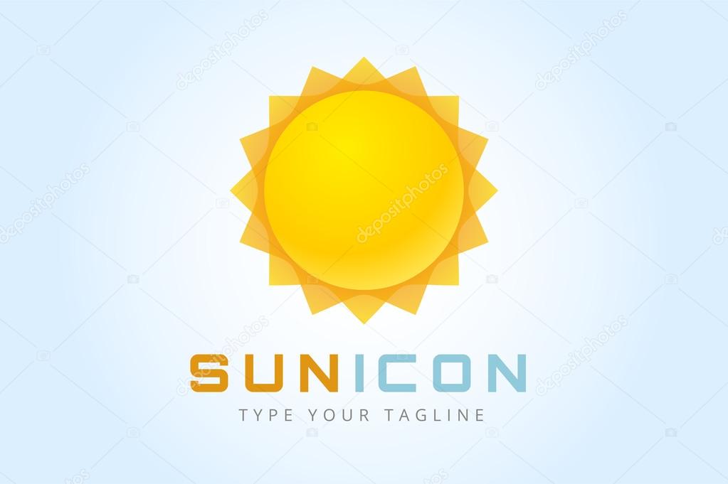 Sun burst star logo icon