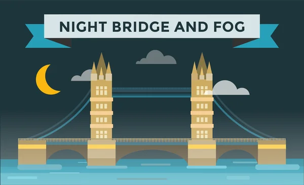 Tower Bridge vektorové ilustrace — Stockový vektor