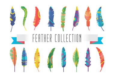 Tüyler siluet set vektör