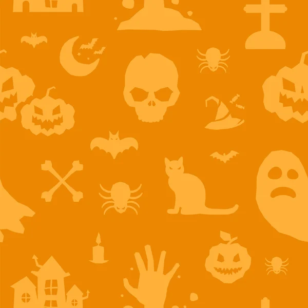 Halloween vector fondo patrón sin costuras — Vector de stock