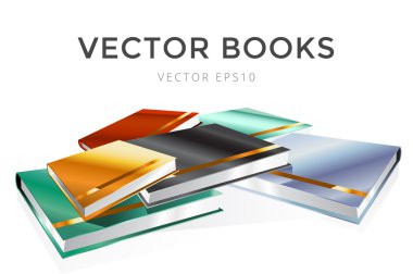 Book 3d vector illustration isolated on white